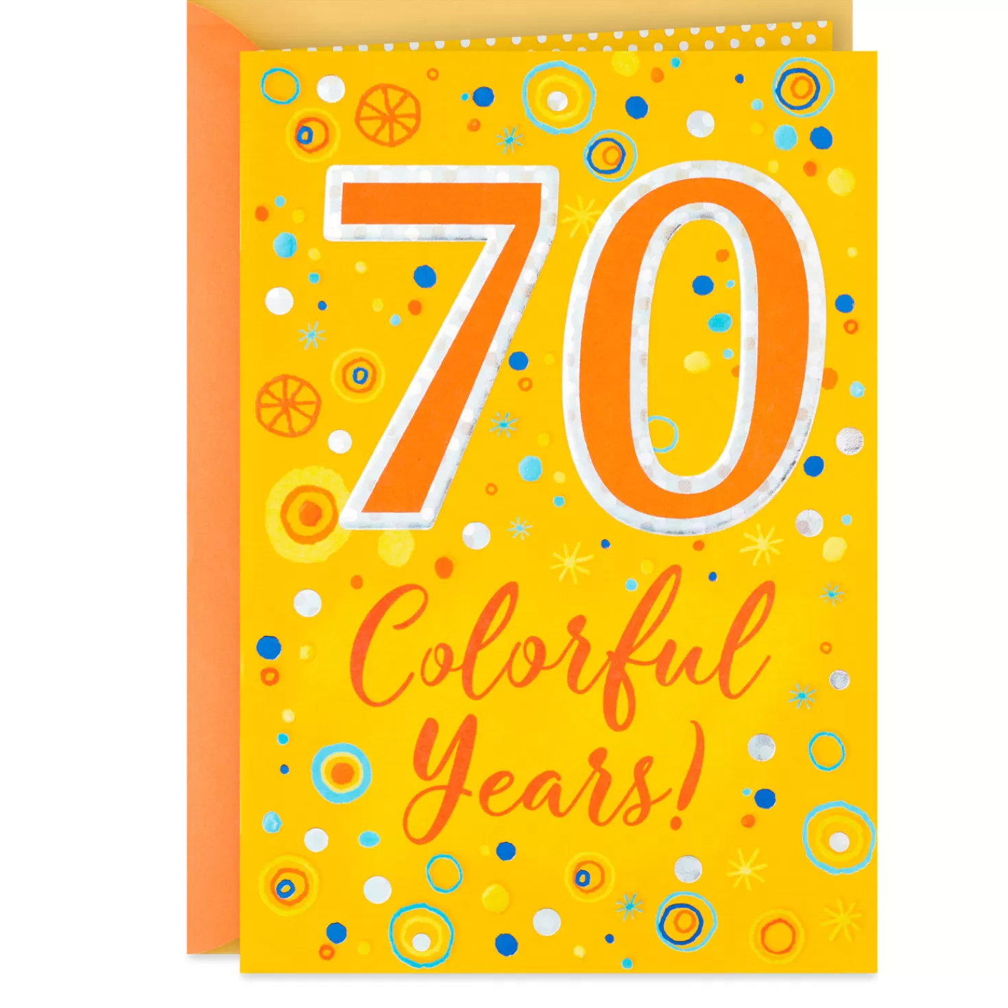 Birthday>Hallmark Colorful Years 70Th Birthday Card
