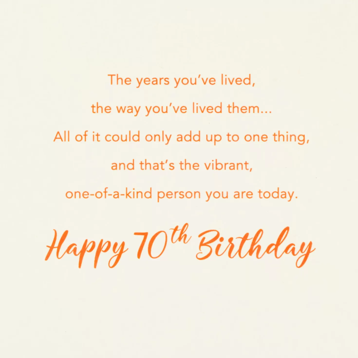 Birthday>Hallmark Colorful Years 70Th Birthday Card