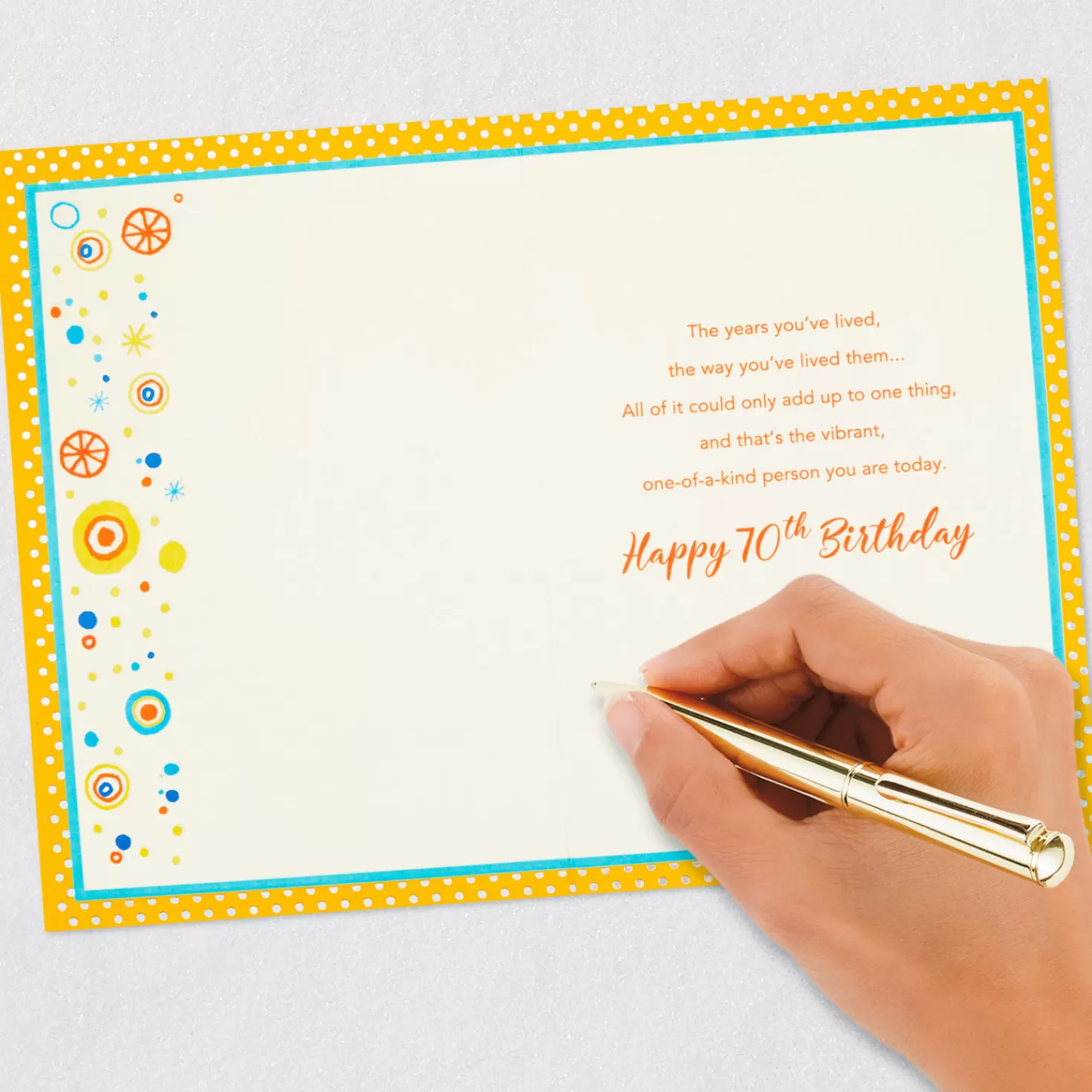 Birthday>Hallmark Colorful Years 70Th Birthday Card