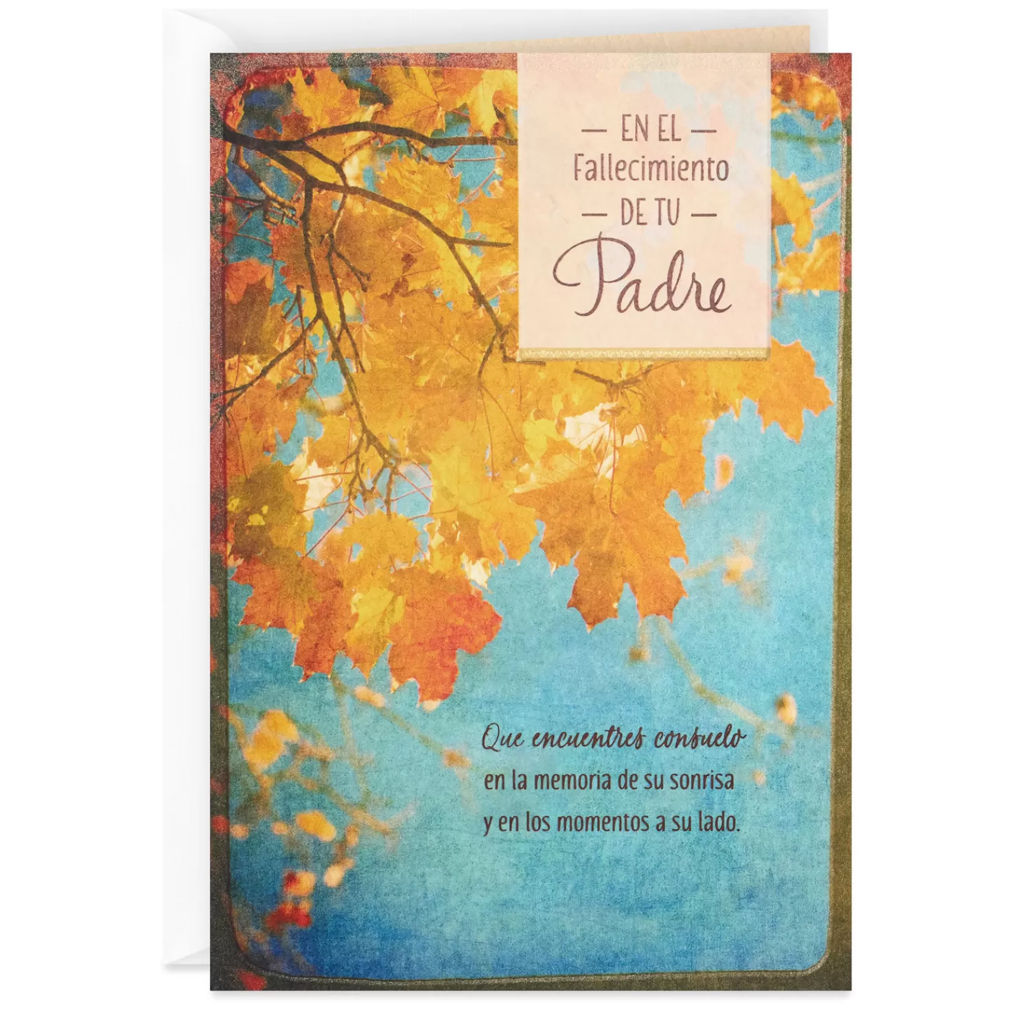 Cheap Comfort In Memories Spanish-Language Sympathy Card For Loss Of Father Sympathy