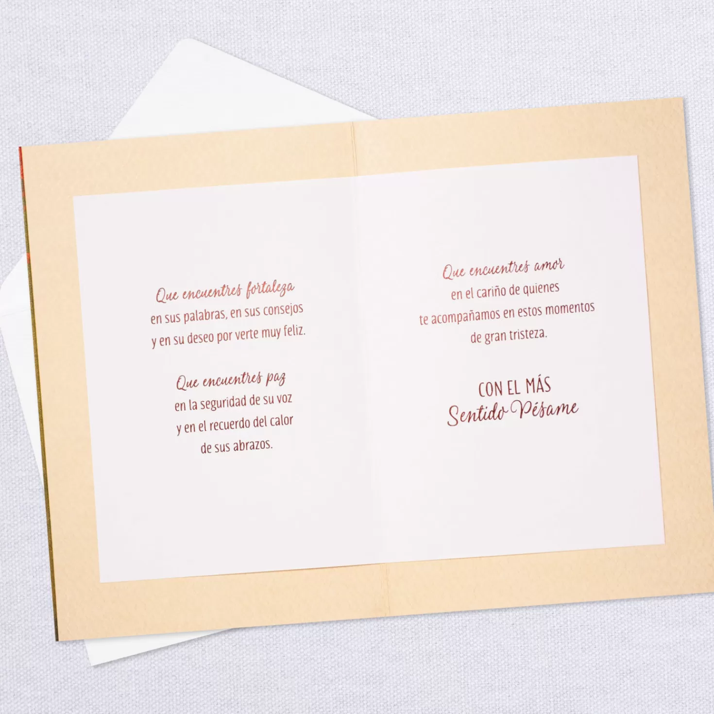 Cheap Comfort In Memories Spanish-Language Sympathy Card For Loss Of Father Sympathy