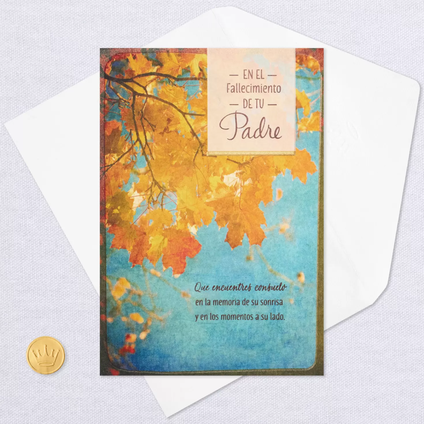 Cheap Comfort In Memories Spanish-Language Sympathy Card For Loss Of Father Sympathy