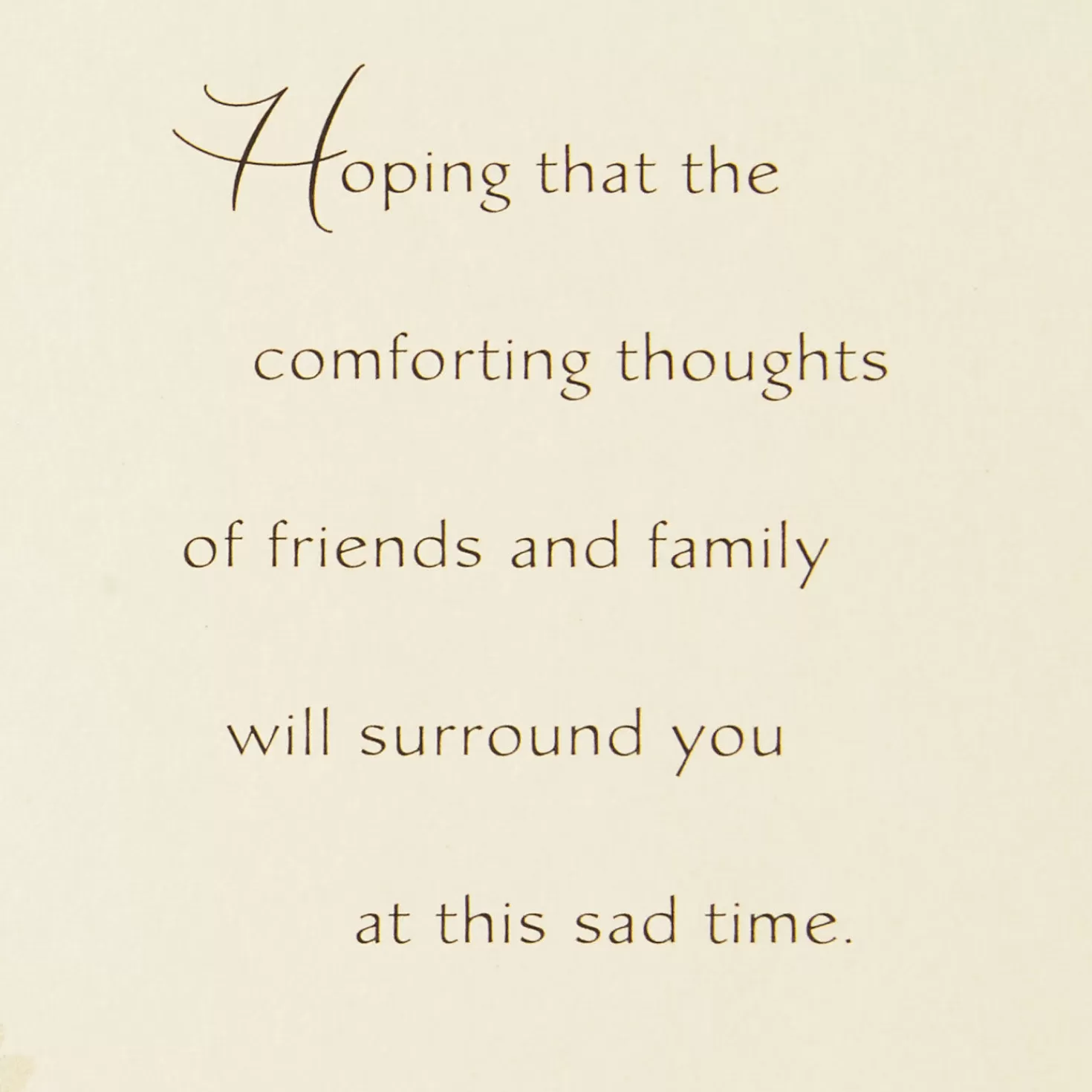 Cheap Comforting Thoughts Surround You Sympathy Card Sympathy