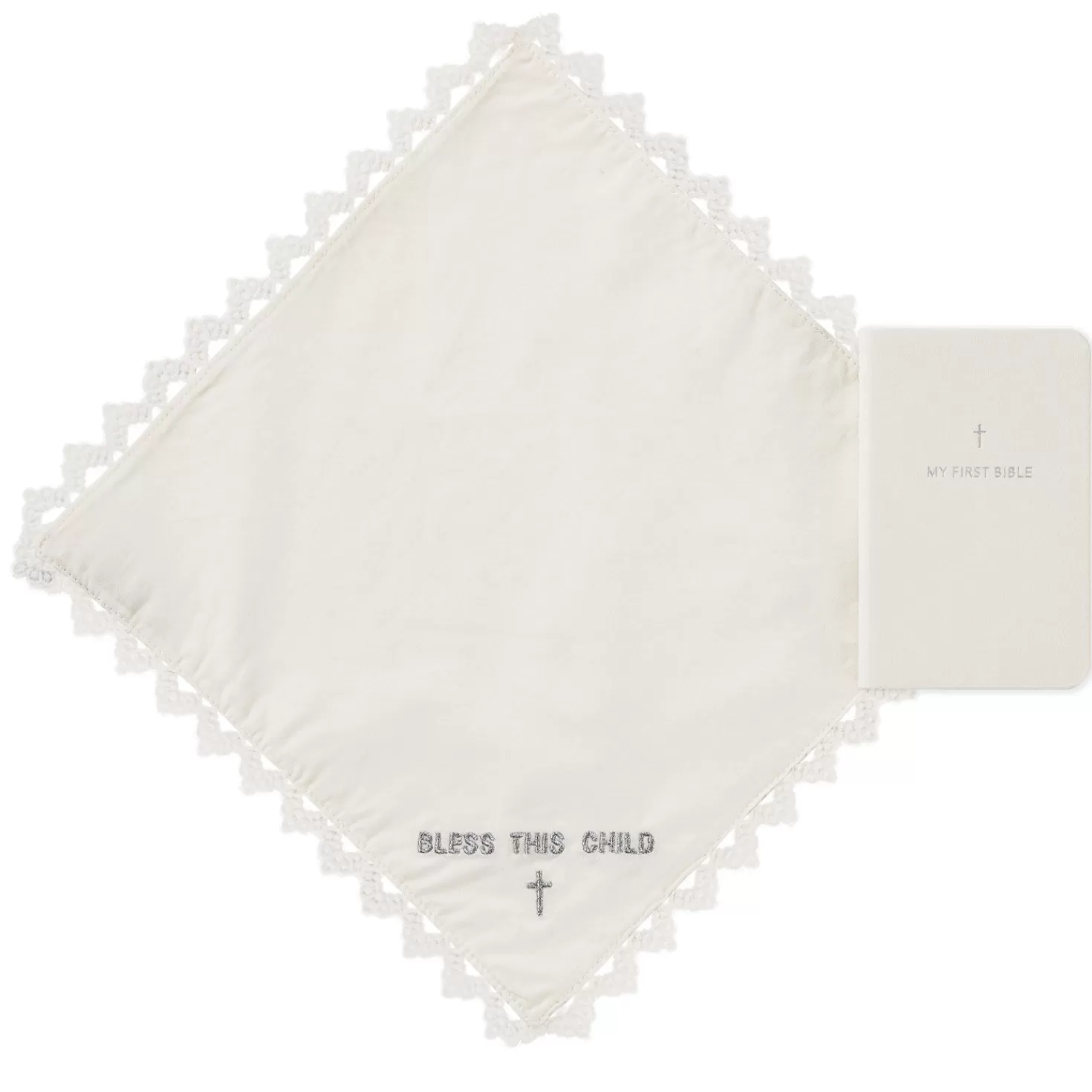 Cheap Commemorative Handkerchief And First Bible Set Baptism And Christening