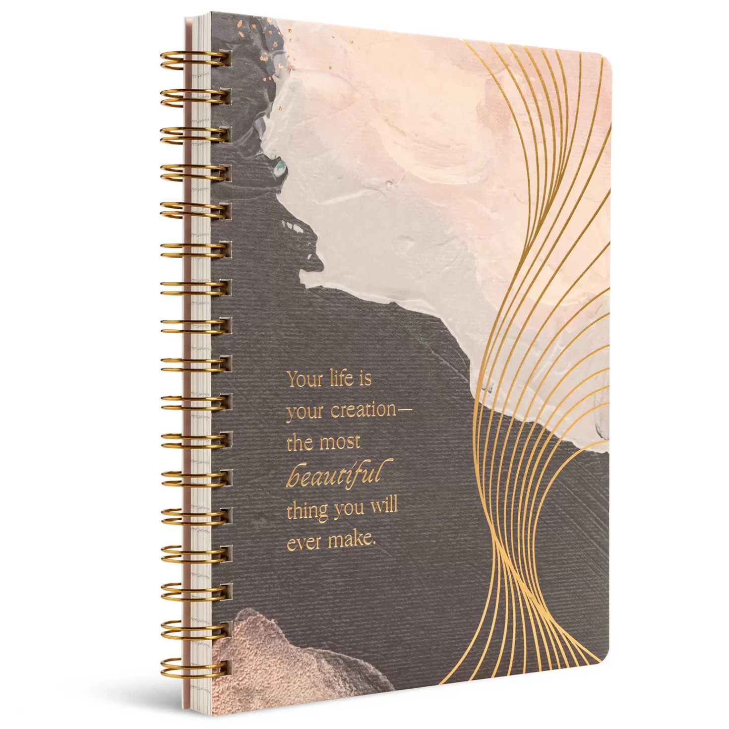 Fashion Compendium Your Life Is Your Creation Spiral Notebook Encouragement
