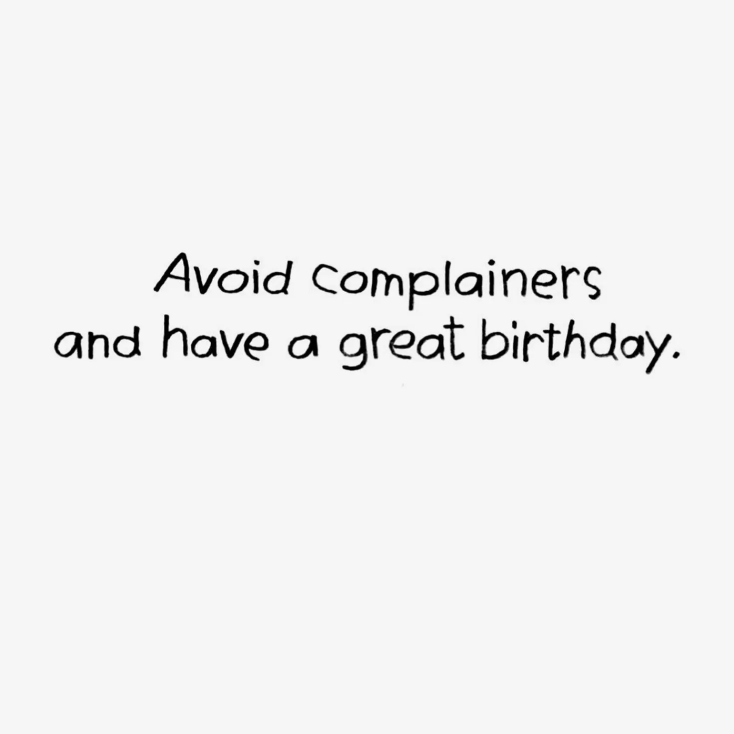 Birthday>Hallmark Complainers And Jesus Funny Birthday Card