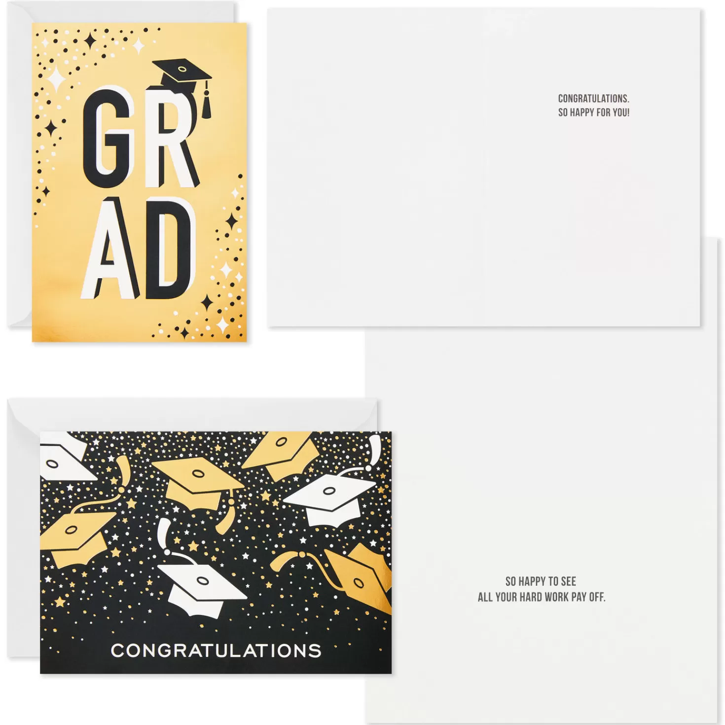 Store Confetti Celebration Assorted Graduation Cards, Pack Of 36 Graduation