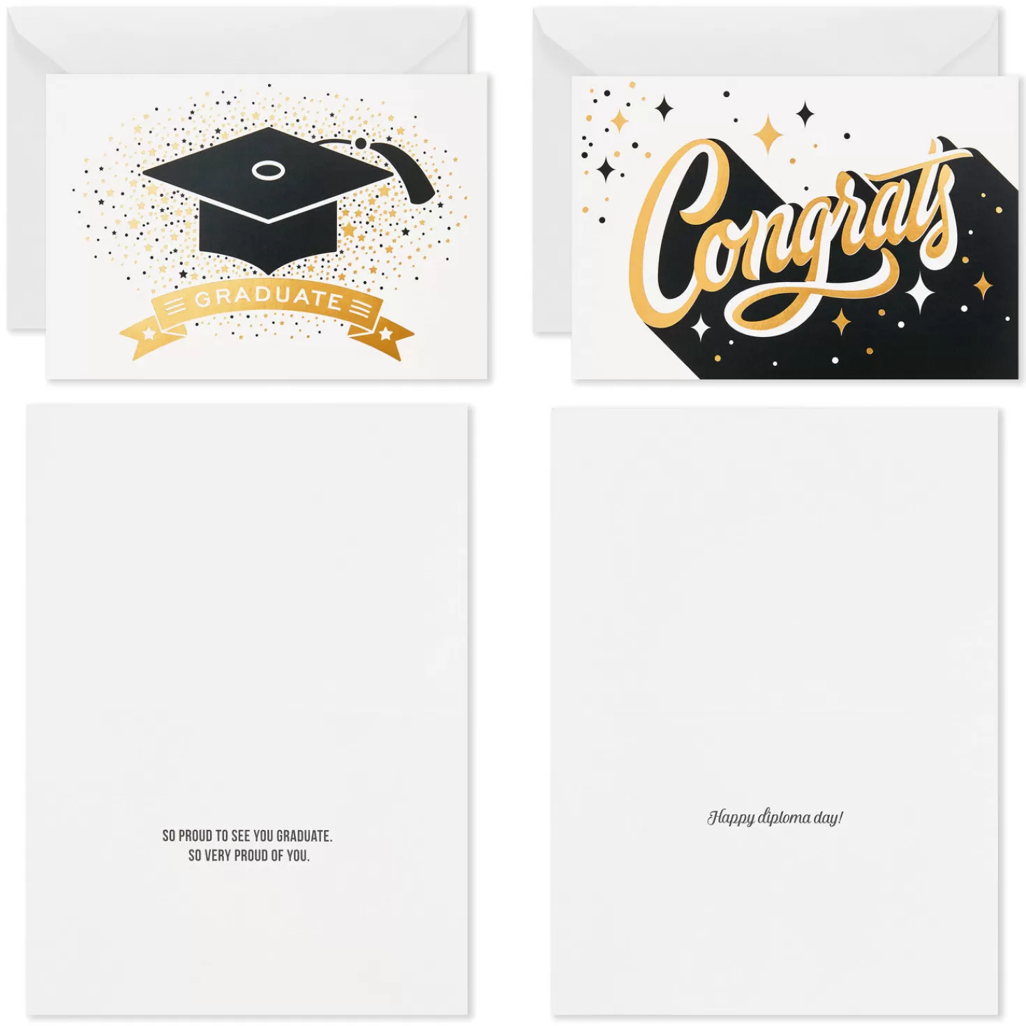 Store Confetti Celebration Assorted Graduation Cards, Pack Of 36 Graduation