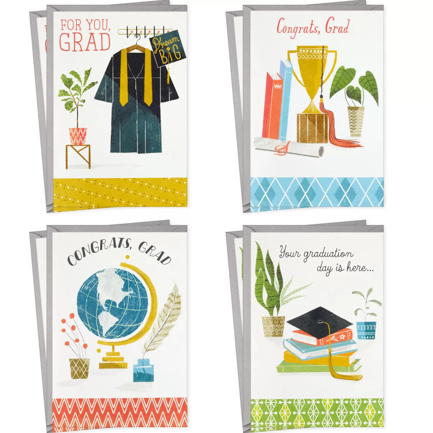 Online Congrats To The Grad Graduation Cards Assortment, Pack Of 8 Graduation