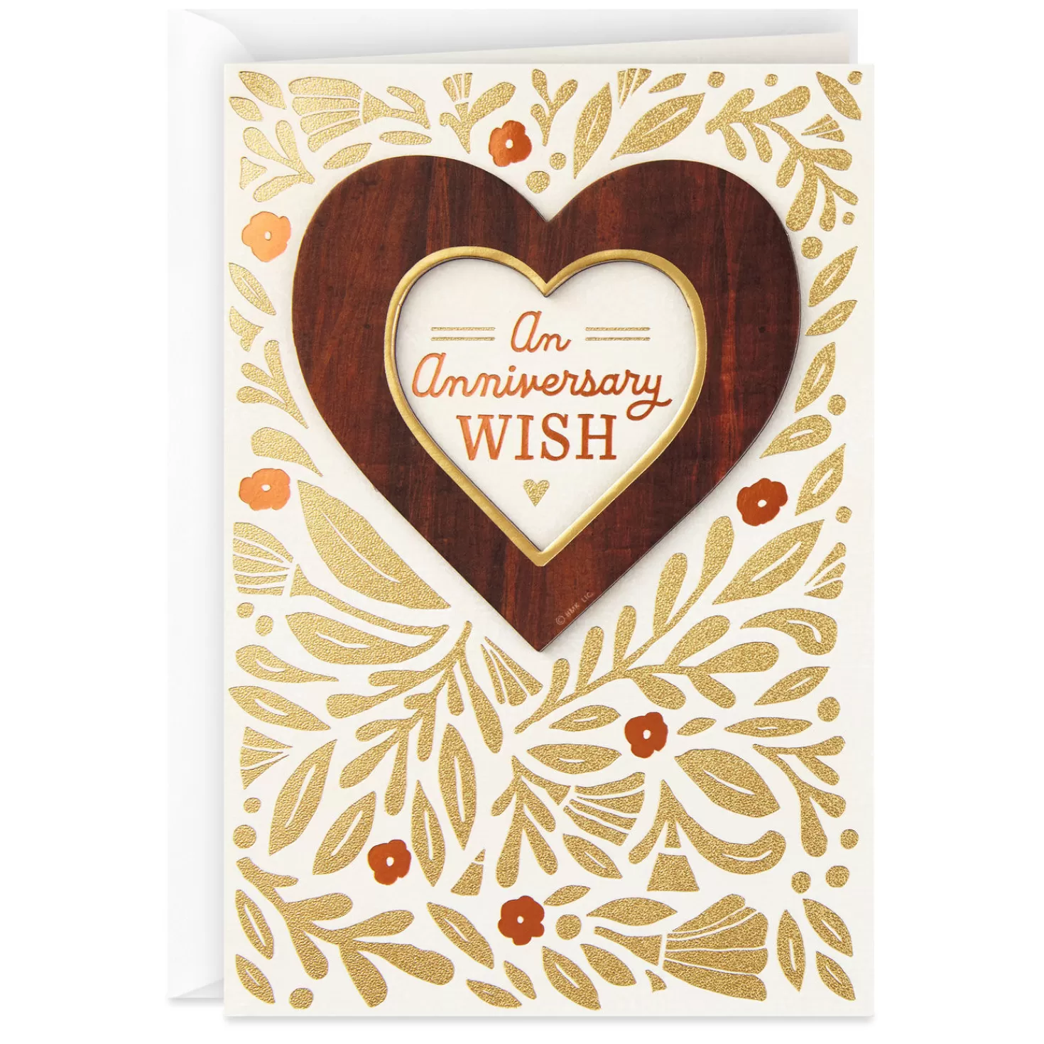 Anniversary>Hallmark Congratulations Anniversary Card With Heart Frame Magnet