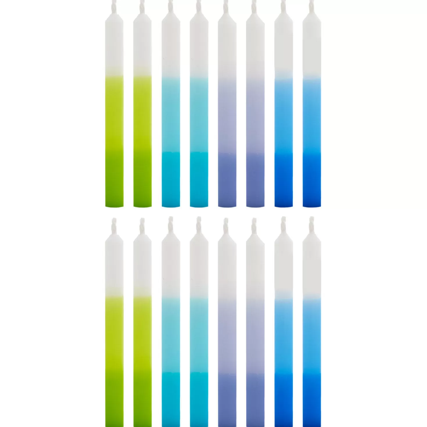 Birthday>Hallmark Cool Ombre Stripe Birthday Candles, Set Of 16