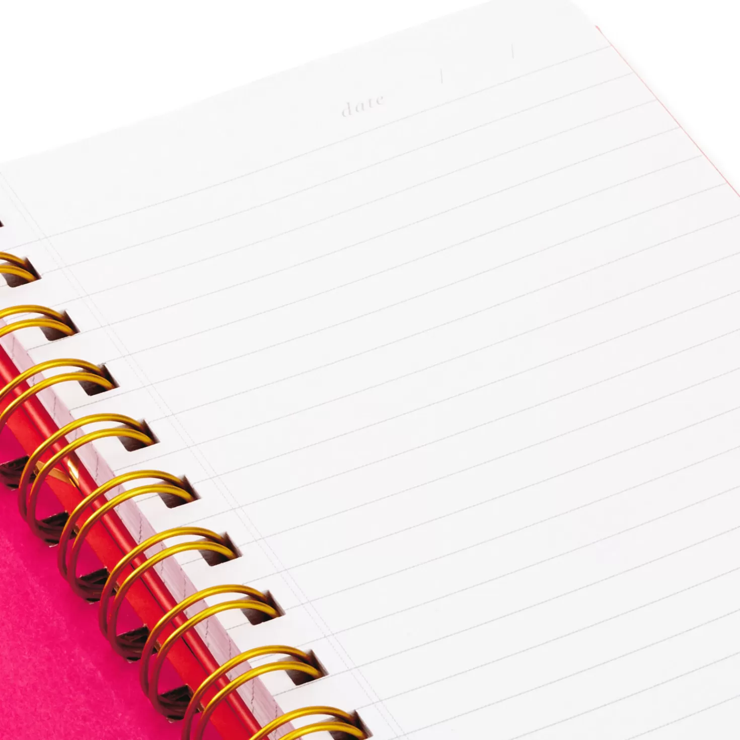 Clearance Coral And Pink Color Block Spiral Notebook Back To School