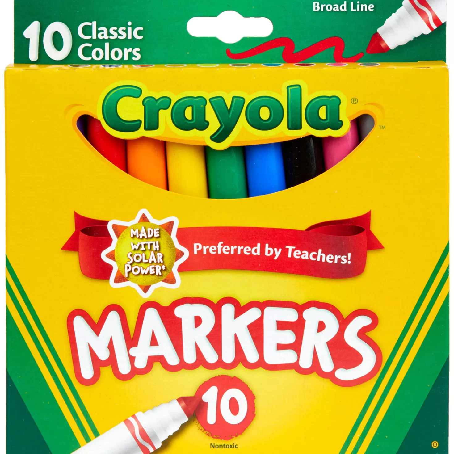 Best Sale Crayola® Classic Colors Broad Line Markers, 10-Count Back To School