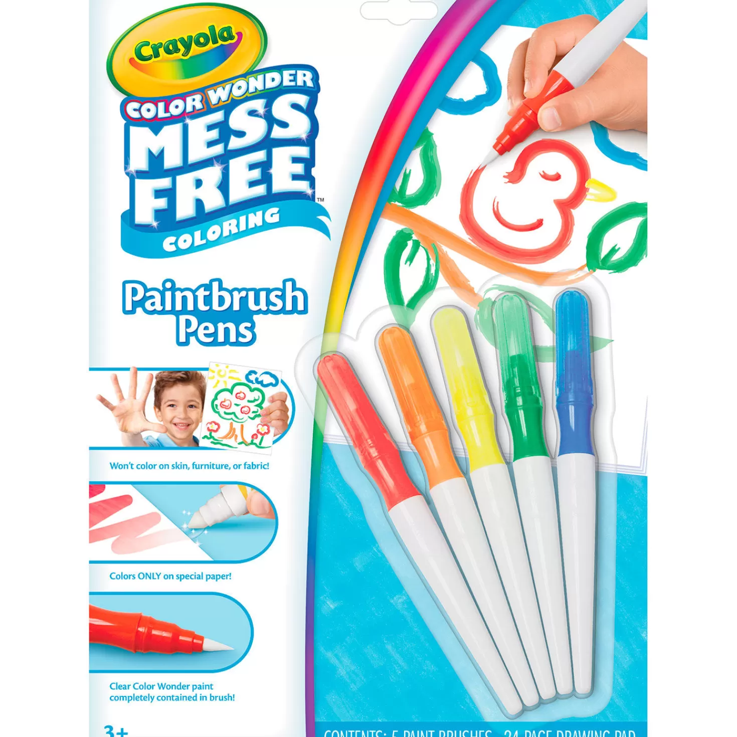 Sale Crayola® Color Wonder Paintbrush Pens And Drawing Pad Set Back To School