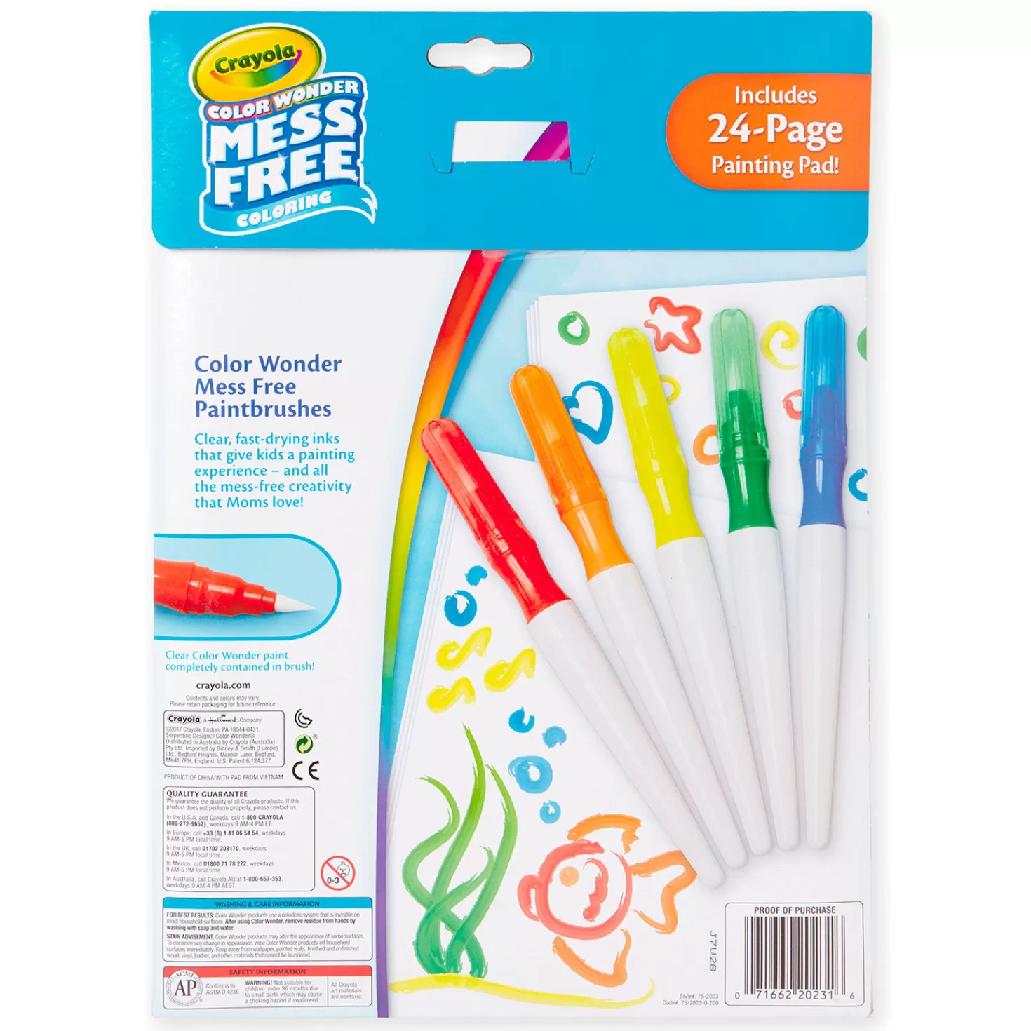 Sale Crayola® Color Wonder Paintbrush Pens And Drawing Pad Set Back To School