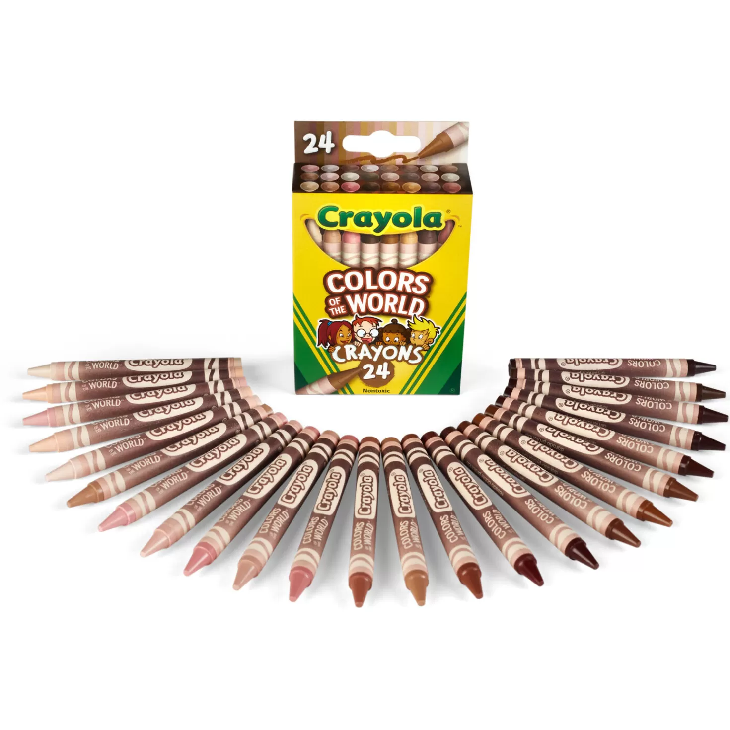 Online Crayola® Colors Of The World Crayons, 24-Count Back To School
