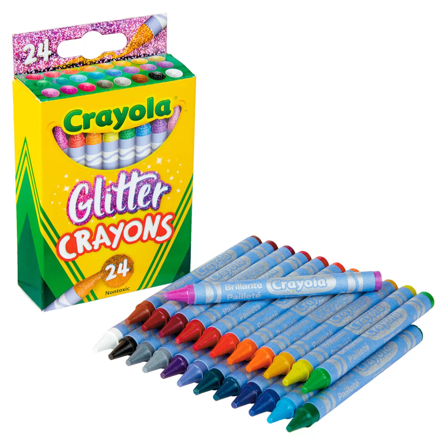 Hot Crayola® Glitter Crayons, 24-Count Back To School