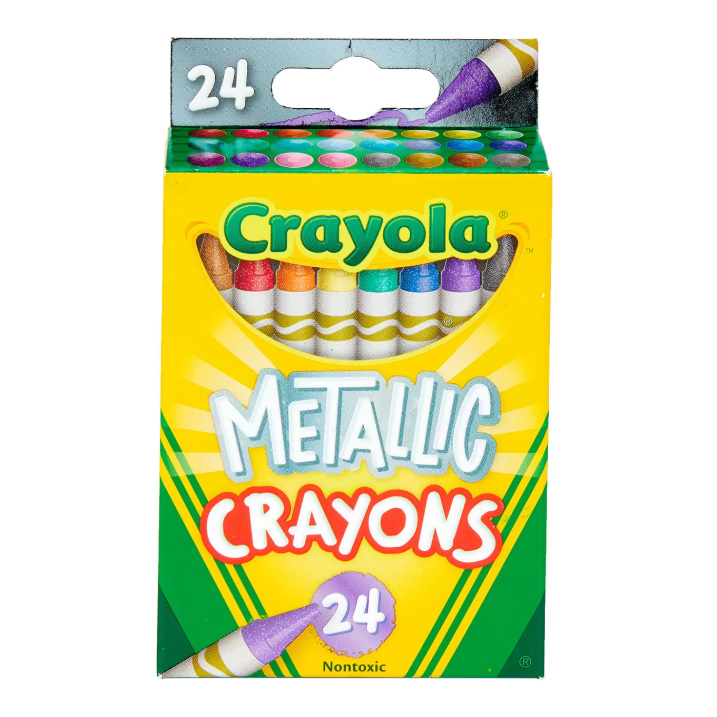 Cheap Crayola® Metallic Crayons, 24-Count Back To School