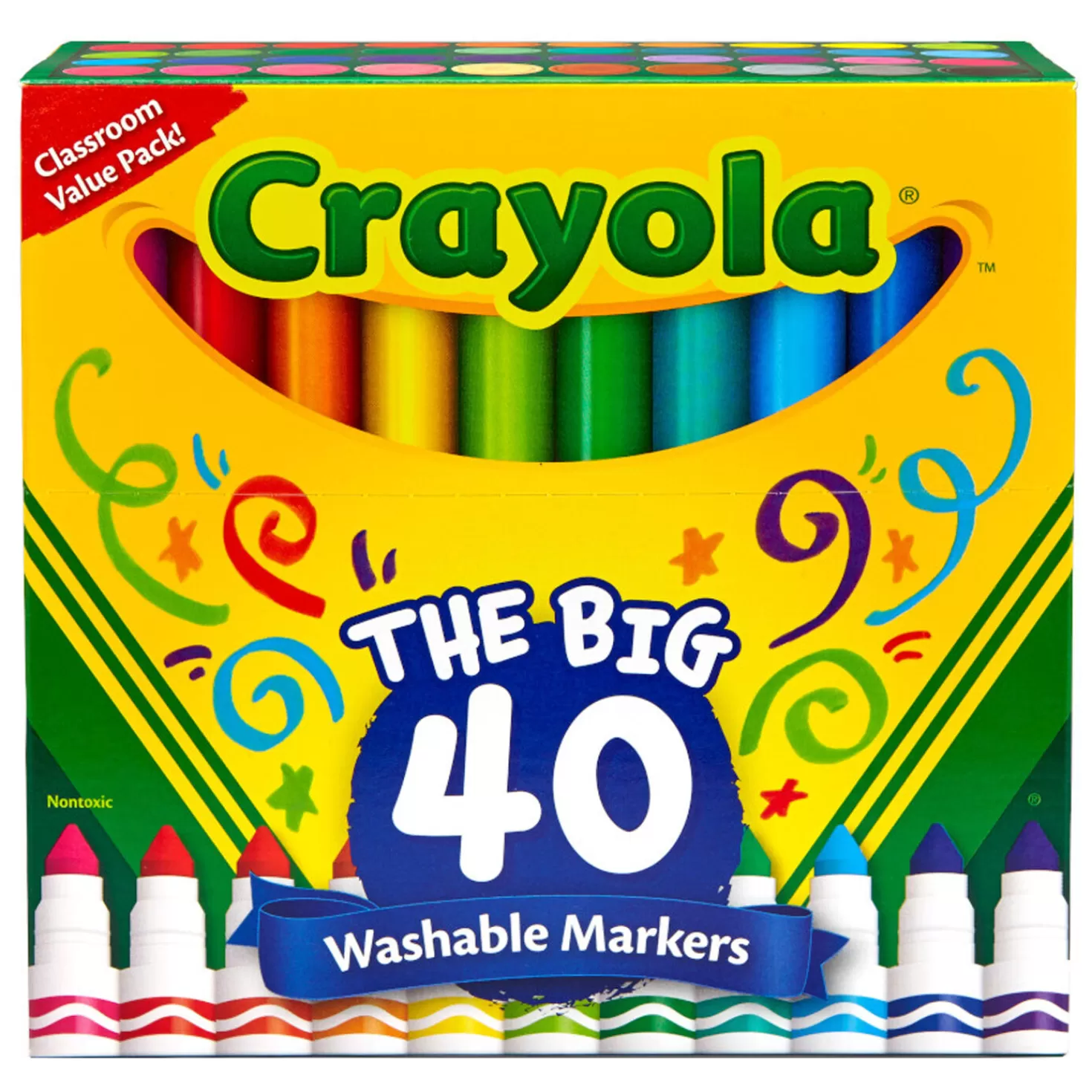 Back To School>Hallmark Crayola Washable Markers, 40-Count