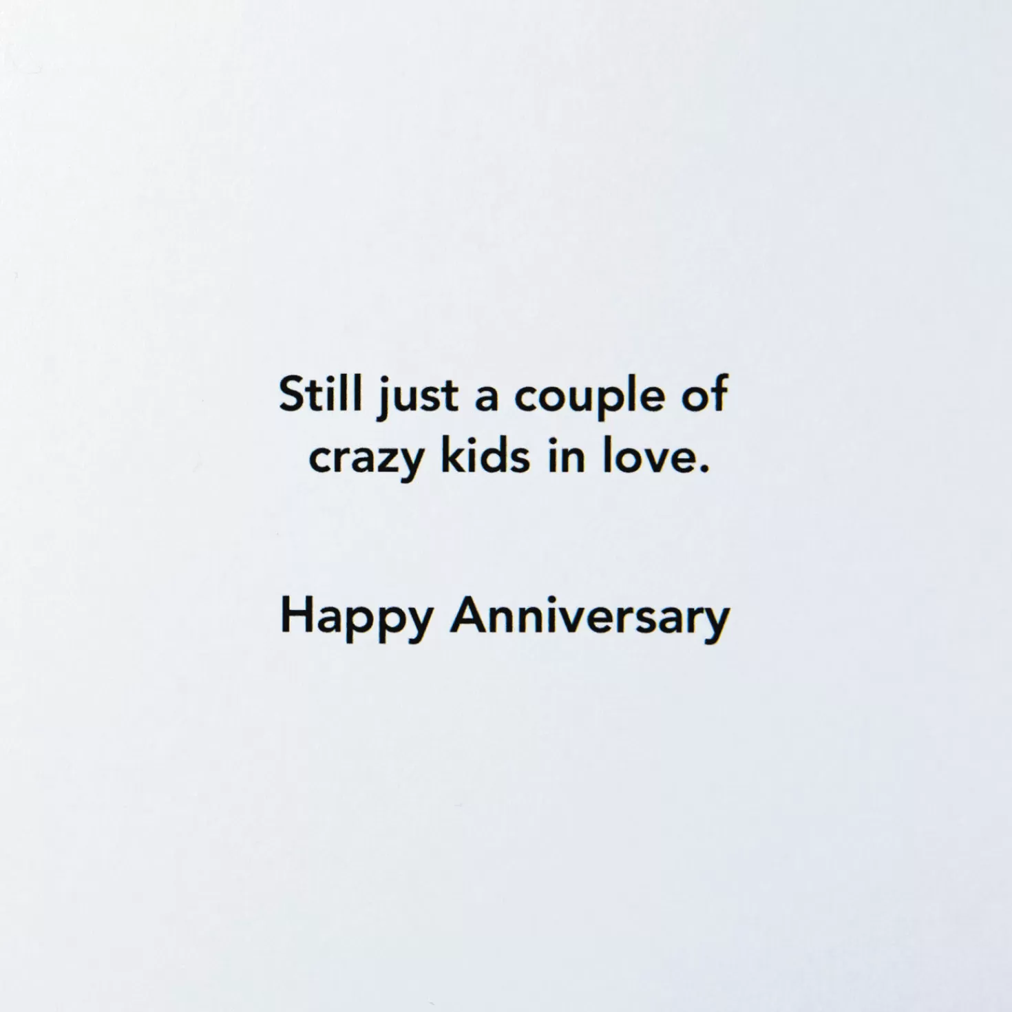 Anniversary>Hallmark Crazy Kids In Love Funny Anniversary Card