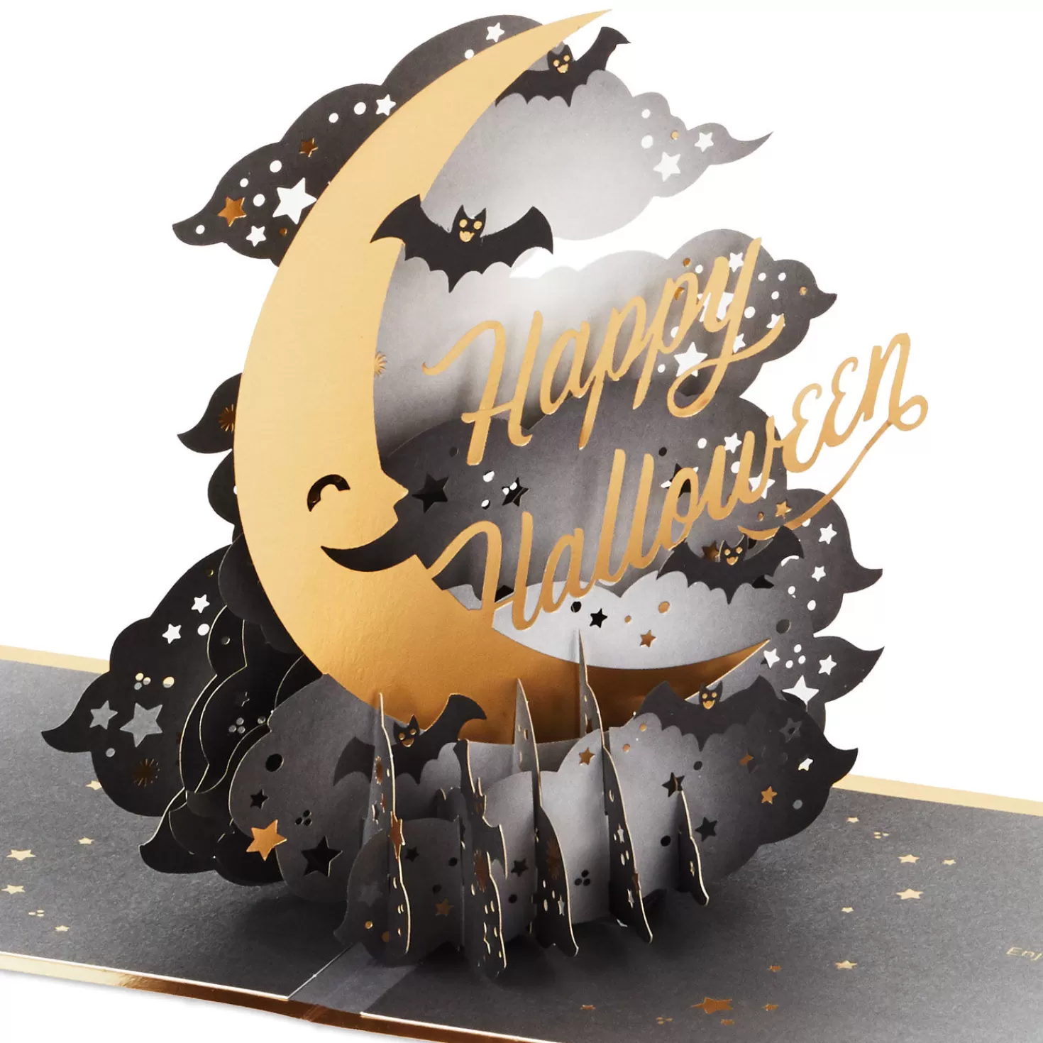 Halloween (10/31)>Hallmark Crescent Moon 3-D Pop-Up Halloween Card