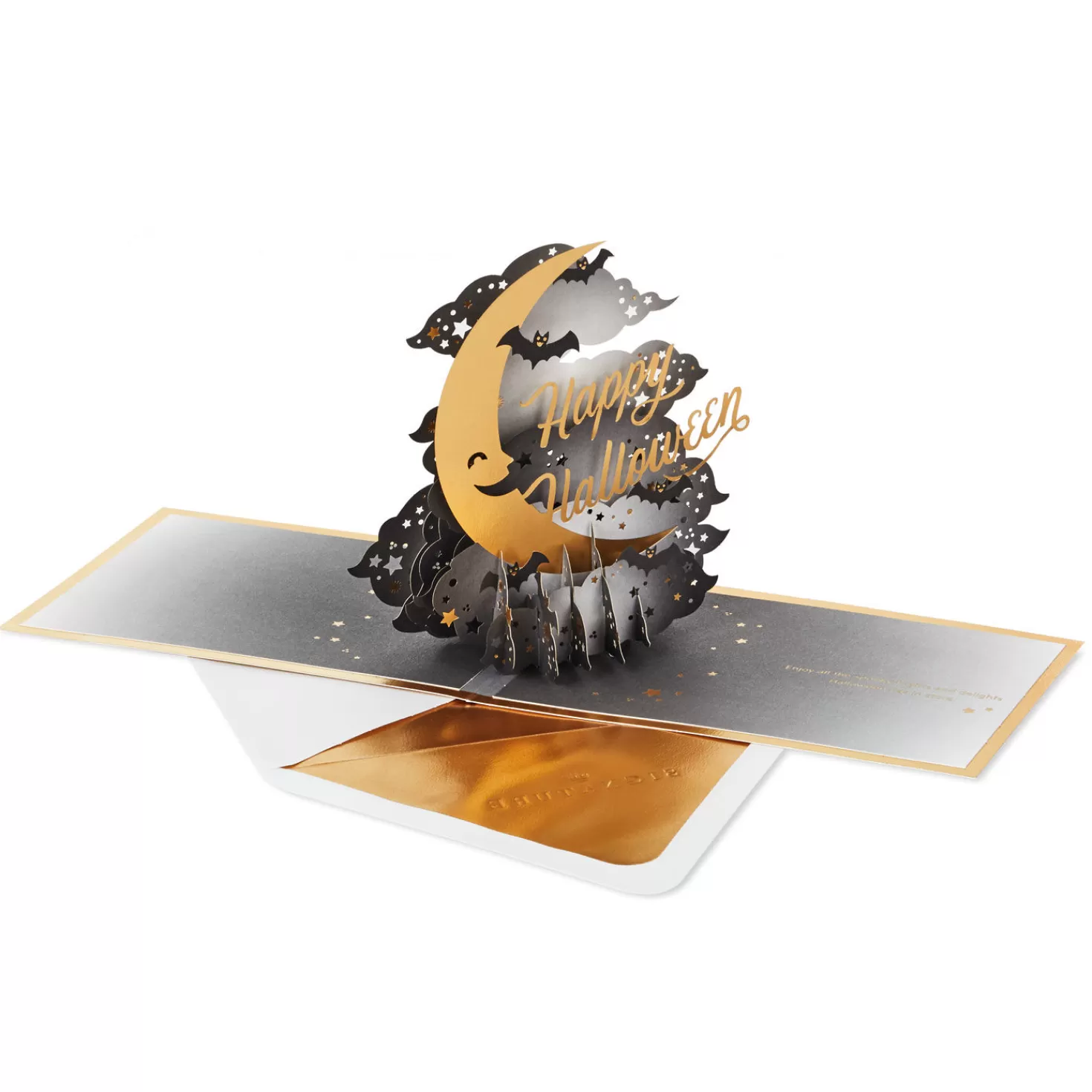 Halloween (10/31)>Hallmark Crescent Moon 3-D Pop-Up Halloween Card