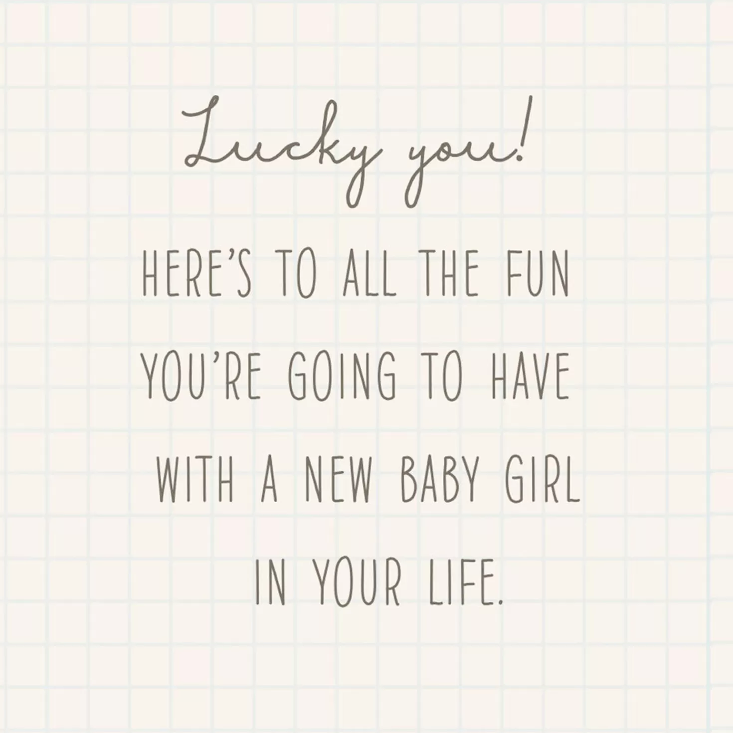 Baby>Hallmark Cuddly And Fun New Baby Girl Card