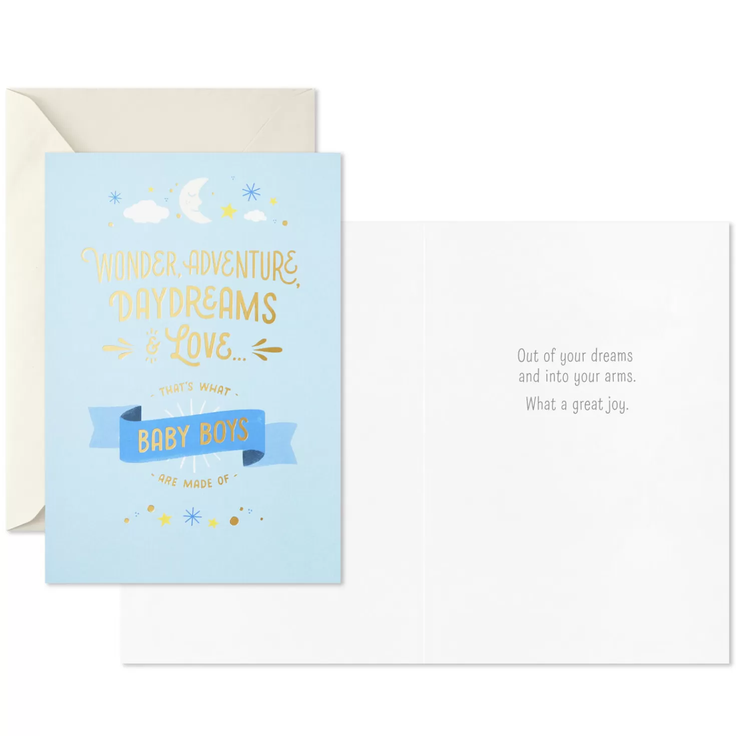 Baby>Hallmark Cute And Cuddly Assorted New Baby Cards, Pack Of 12