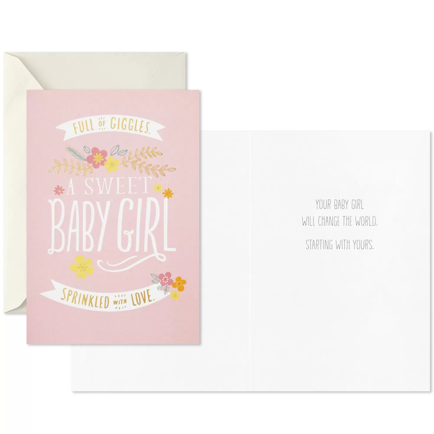 Baby>Hallmark Cute And Cuddly Assorted New Baby Cards, Pack Of 12