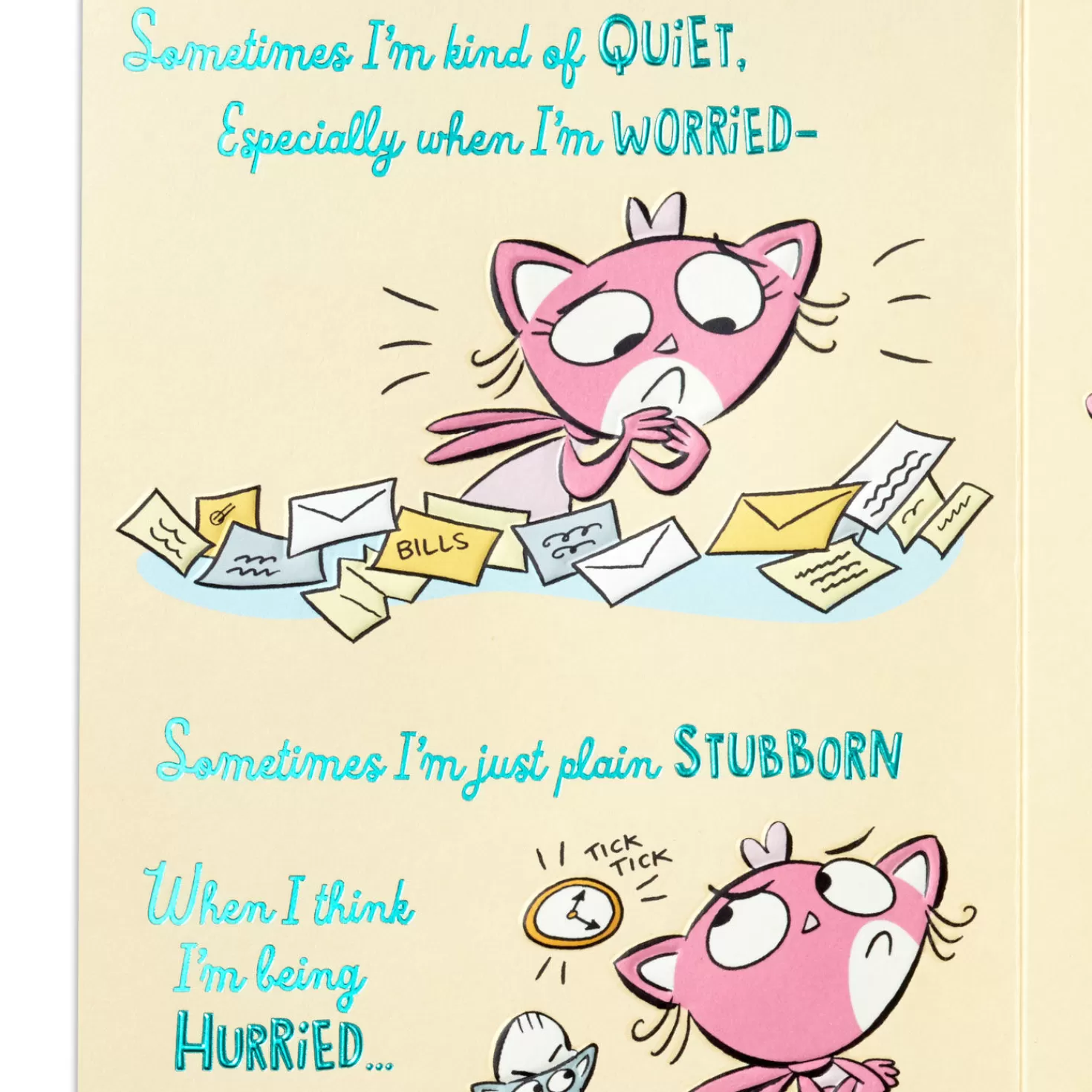 Birthday>Hallmark Cute Cat Couple Cartoon Birthday Card For Husband