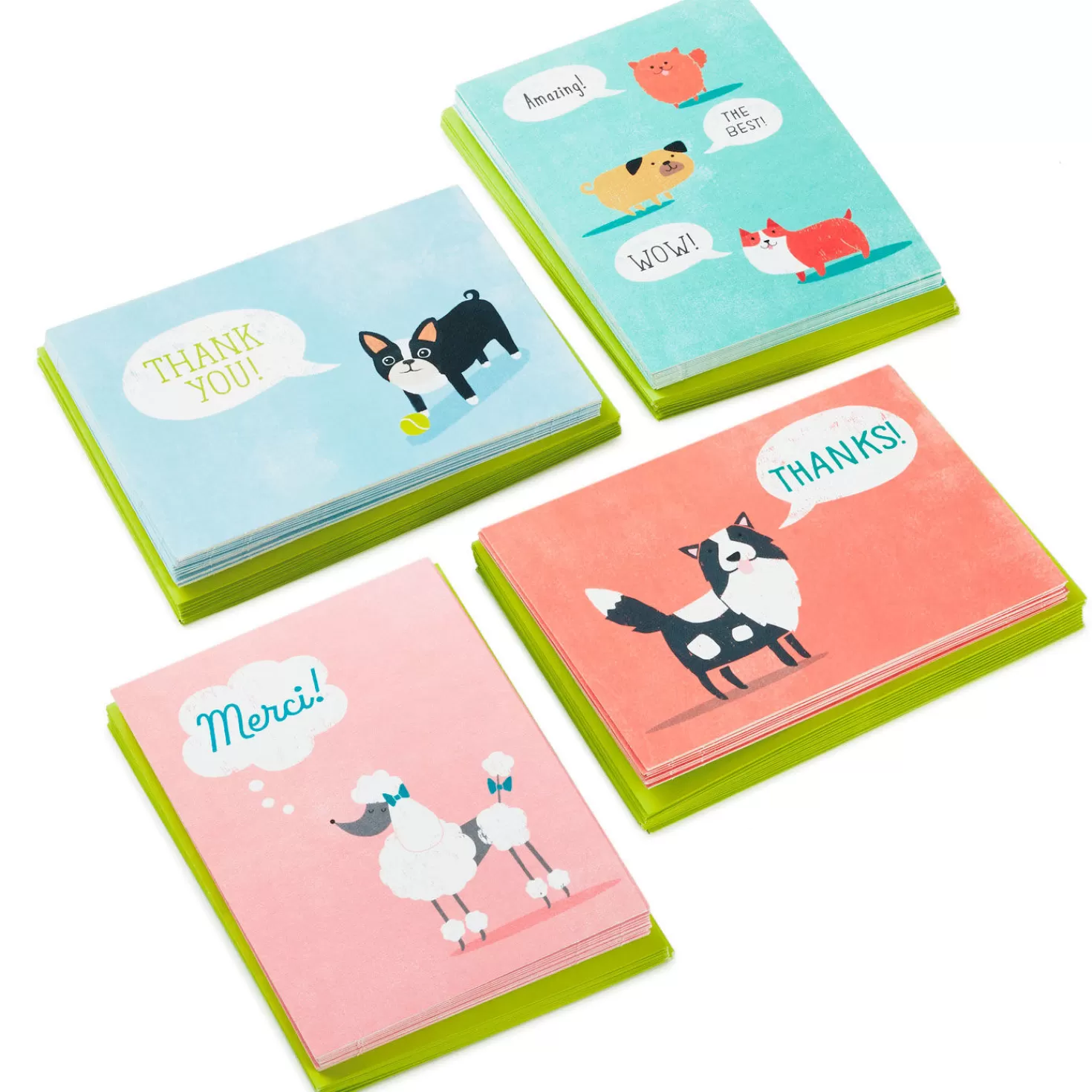 Store Cute Dogs Assortment Blank Thank-You Notes, Pack Of 48 Thank You