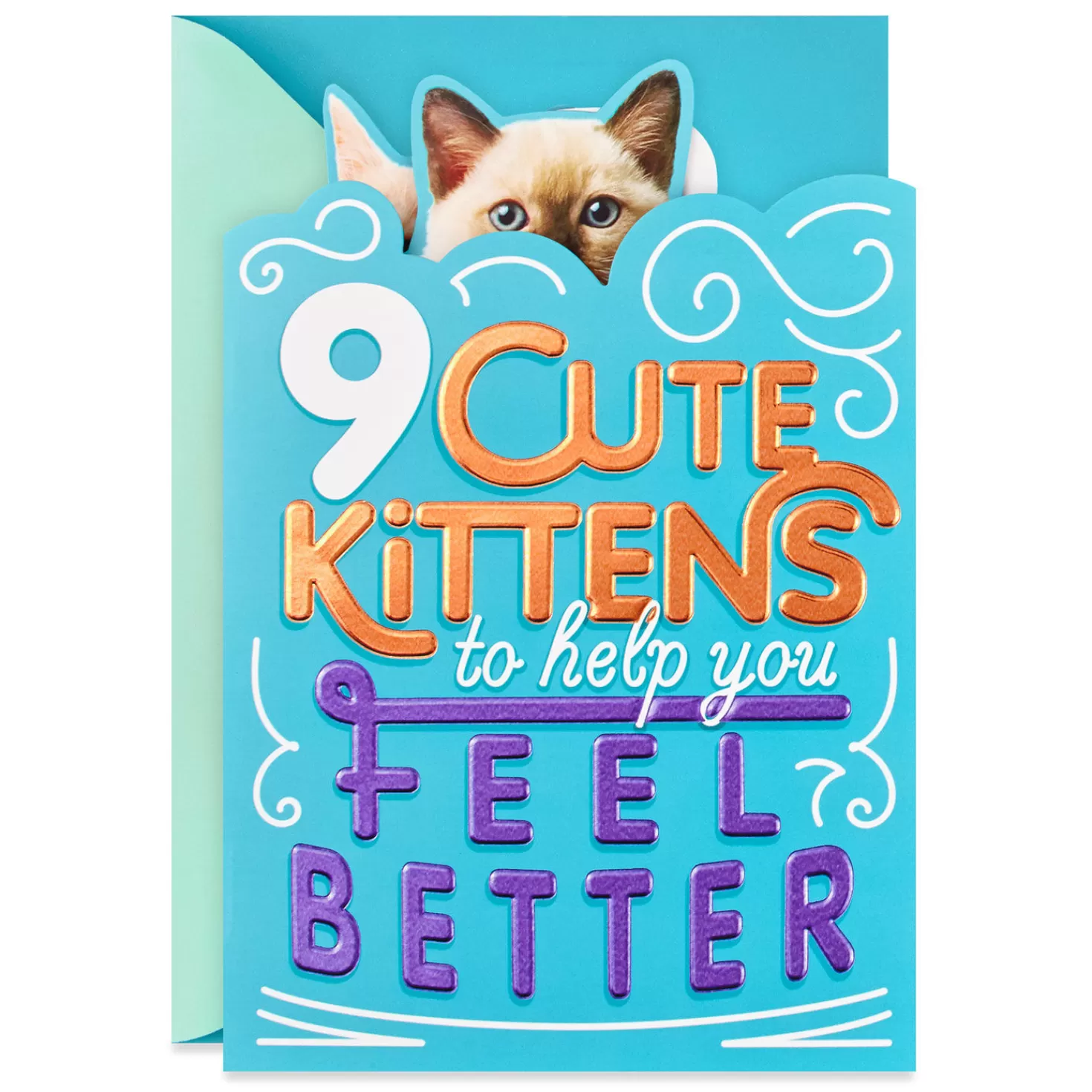 Best Cute Kittens Funny Get Well Card Get Well