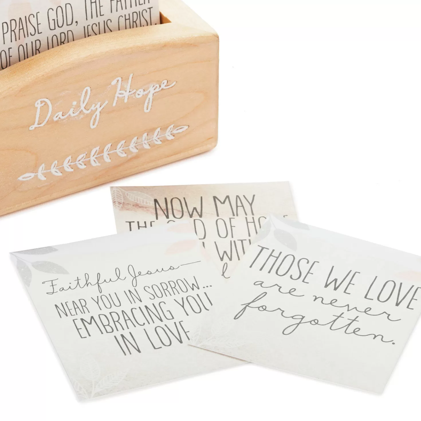 Hot Daily Hope 30-Day Promise Box With Inspirational Cards Sympathy