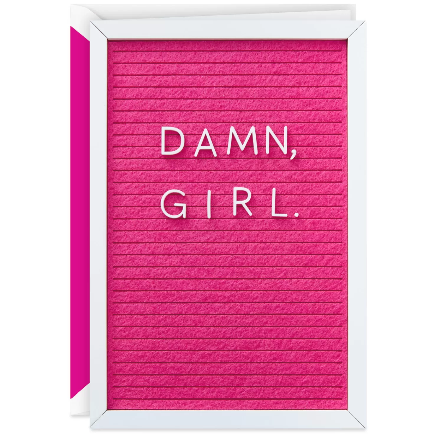 Birthday>Hallmark Damn, Girl Felt Letter Board Birthday Card For Her