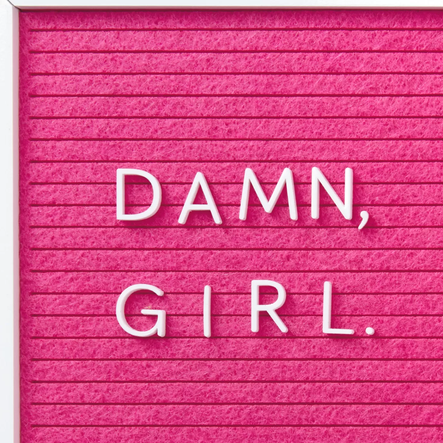 Birthday>Hallmark Damn, Girl Felt Letter Board Birthday Card For Her