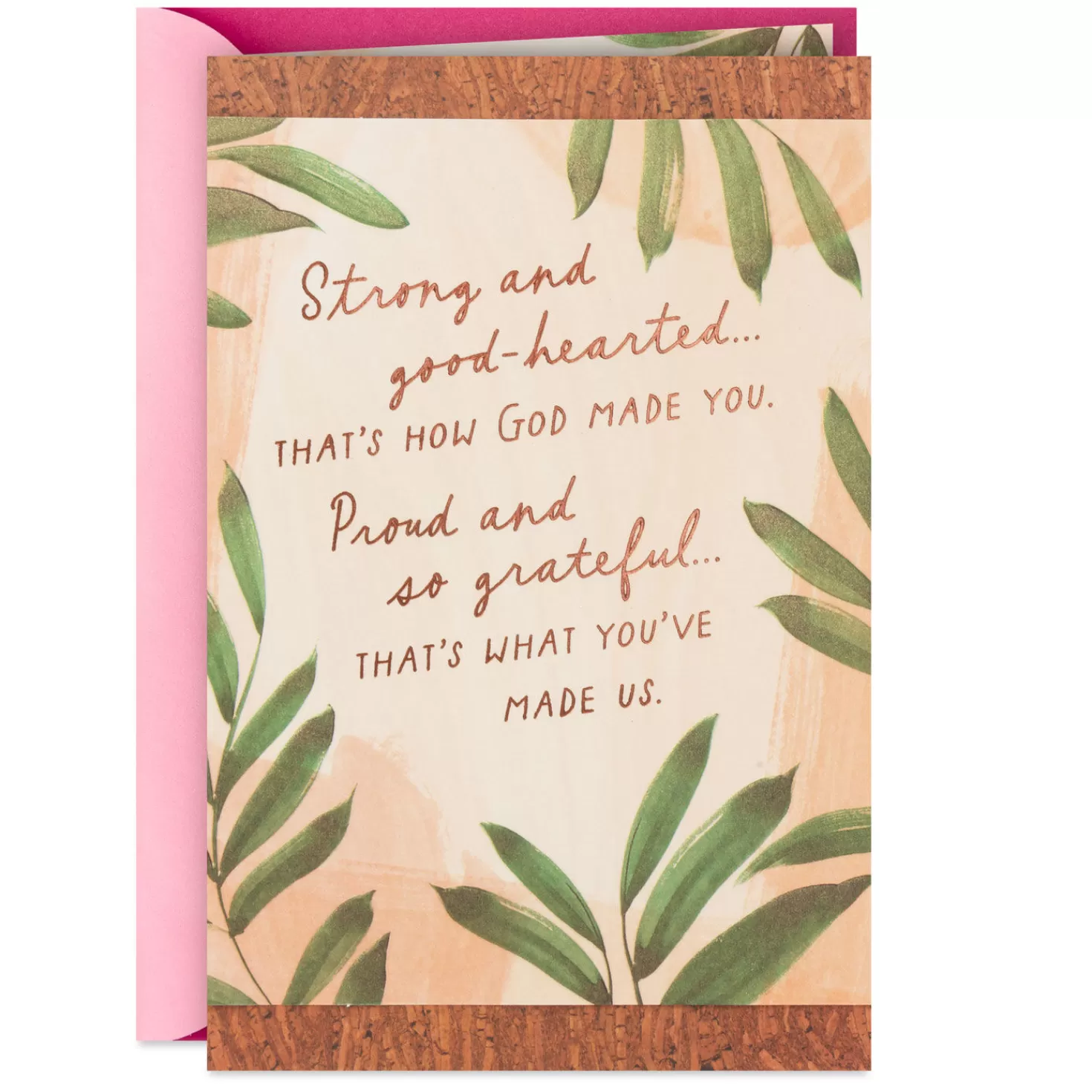 Birthday>Hallmark Daughter, God Made You Strong And Good-Hearted Birthday Card From Us