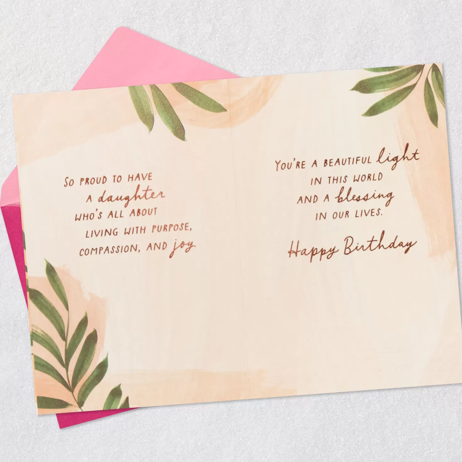 Birthday>Hallmark Daughter, God Made You Strong And Good-Hearted Birthday Card From Us