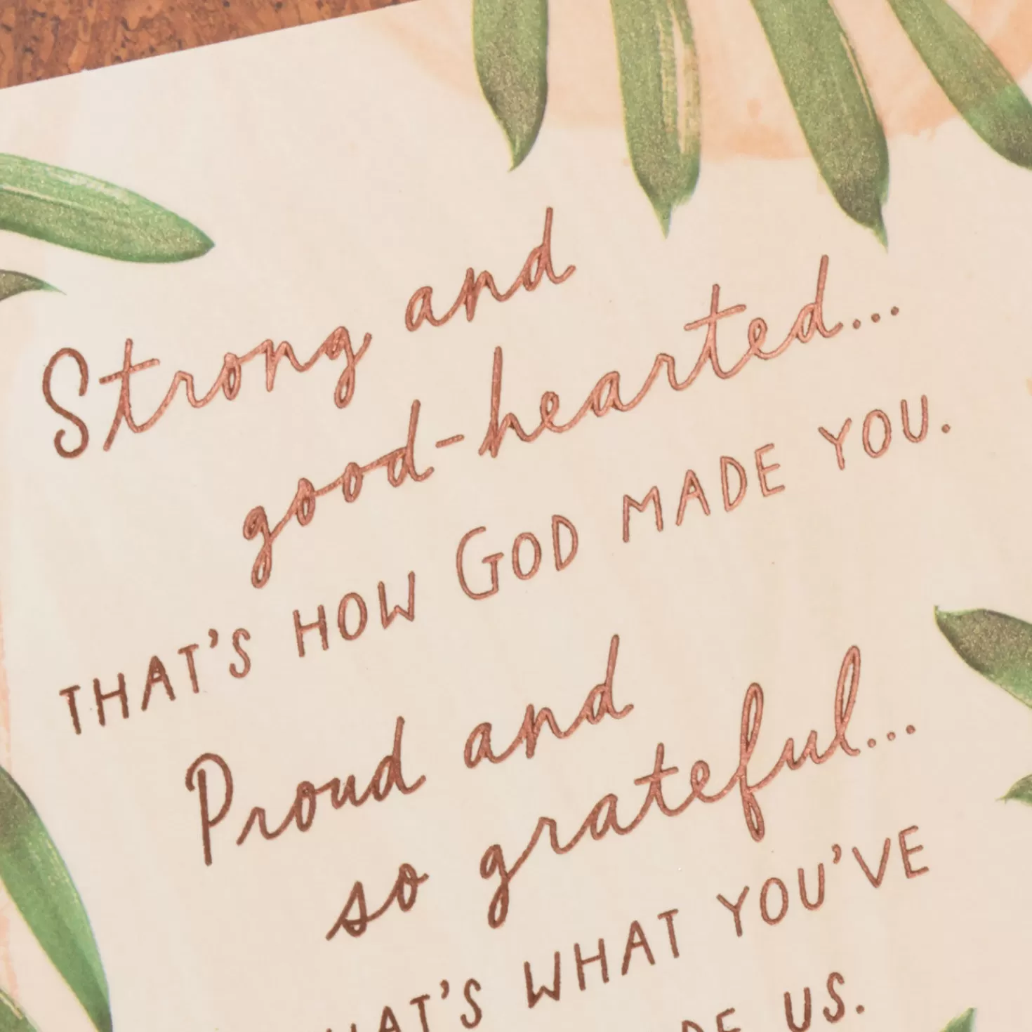Birthday>Hallmark Daughter, God Made You Strong And Good-Hearted Birthday Card From Us