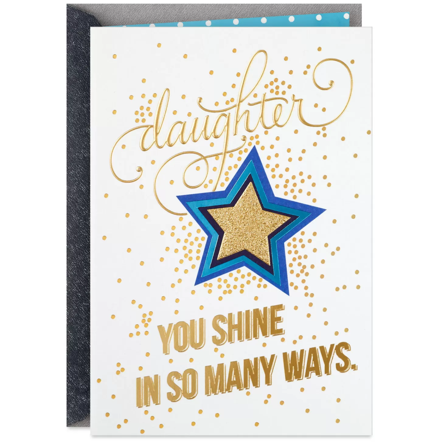 Store Daughter, You Shine In So Many Ways Graduation Card Graduation