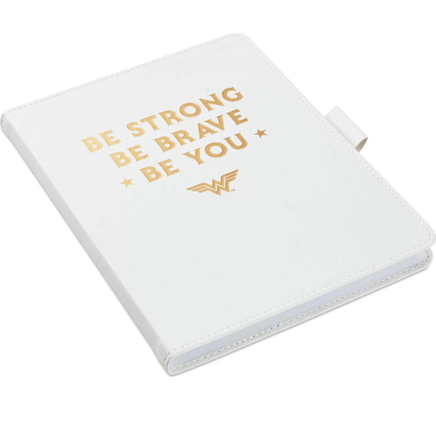 Hot Dc Comics™ Wonder Woman™ Be Strong Faux Leather Notebook Encouragement
