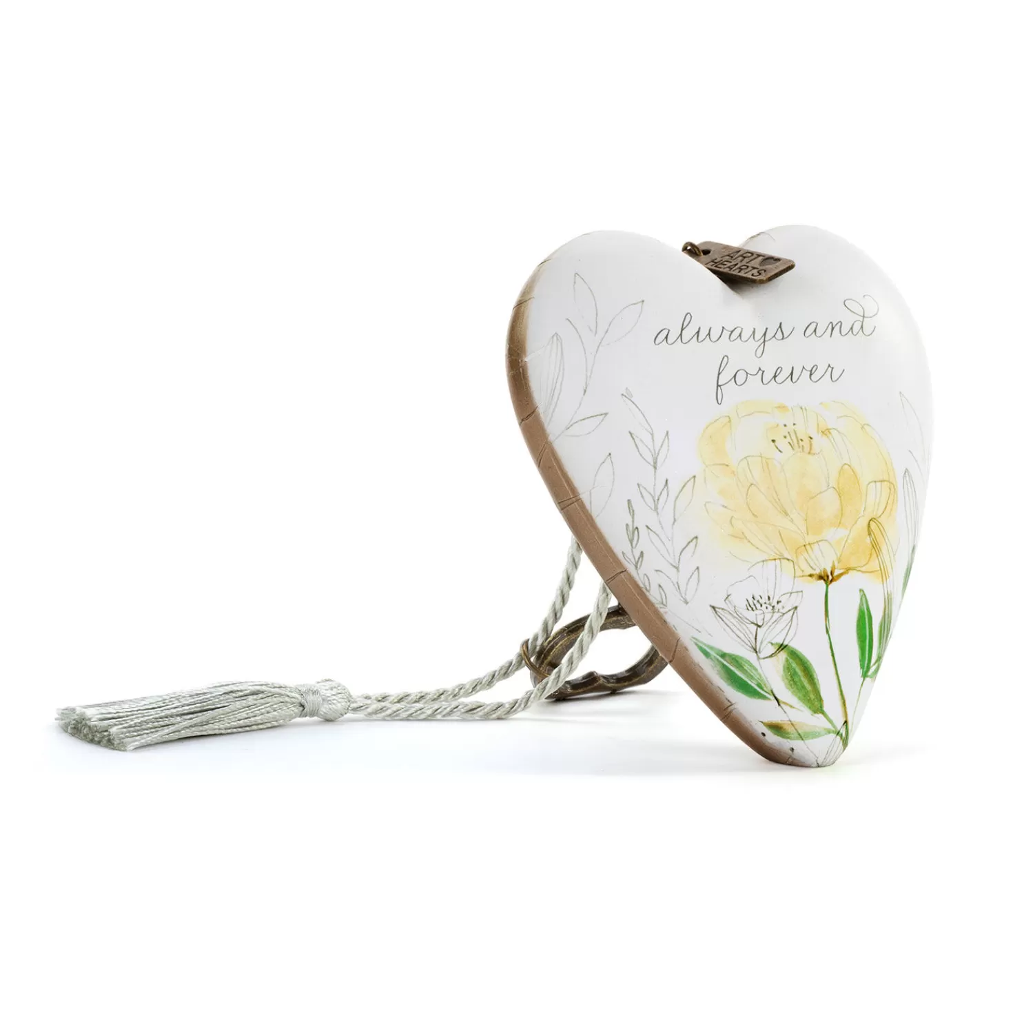 Hot Demdaco Always & Forever Art Heart With Key Stand Encouragement