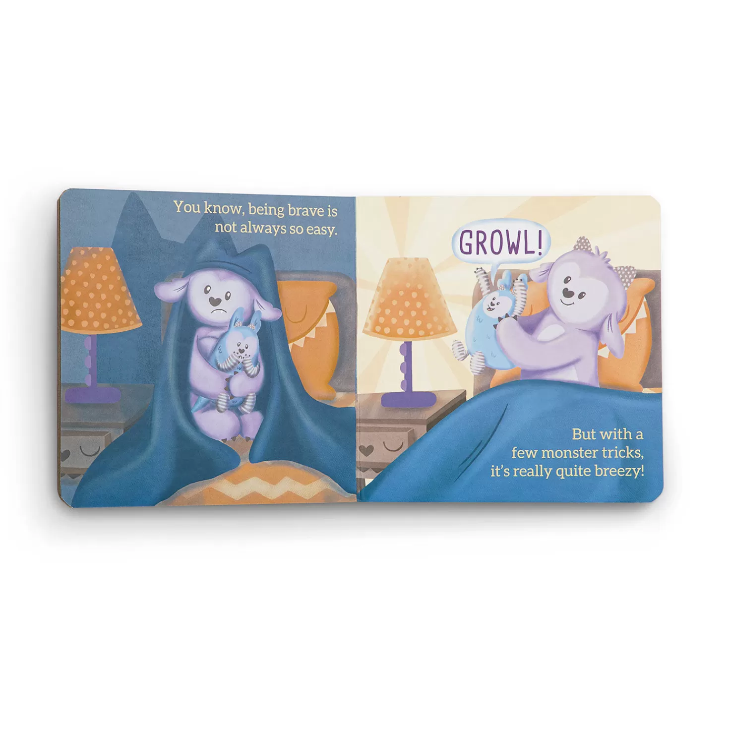 New Demdaco Brave Me Brave You Board Book & Monster Mittens Gift Set Baby