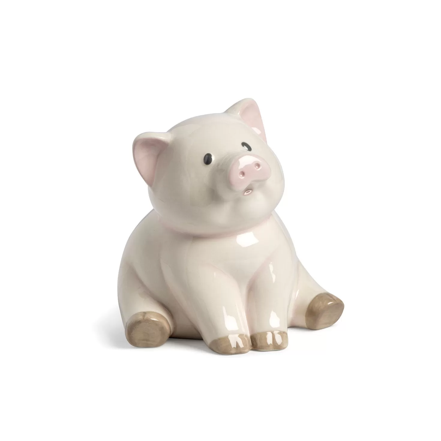 Baby>Hallmark Demdaco Cream Piggy Bank, 6"