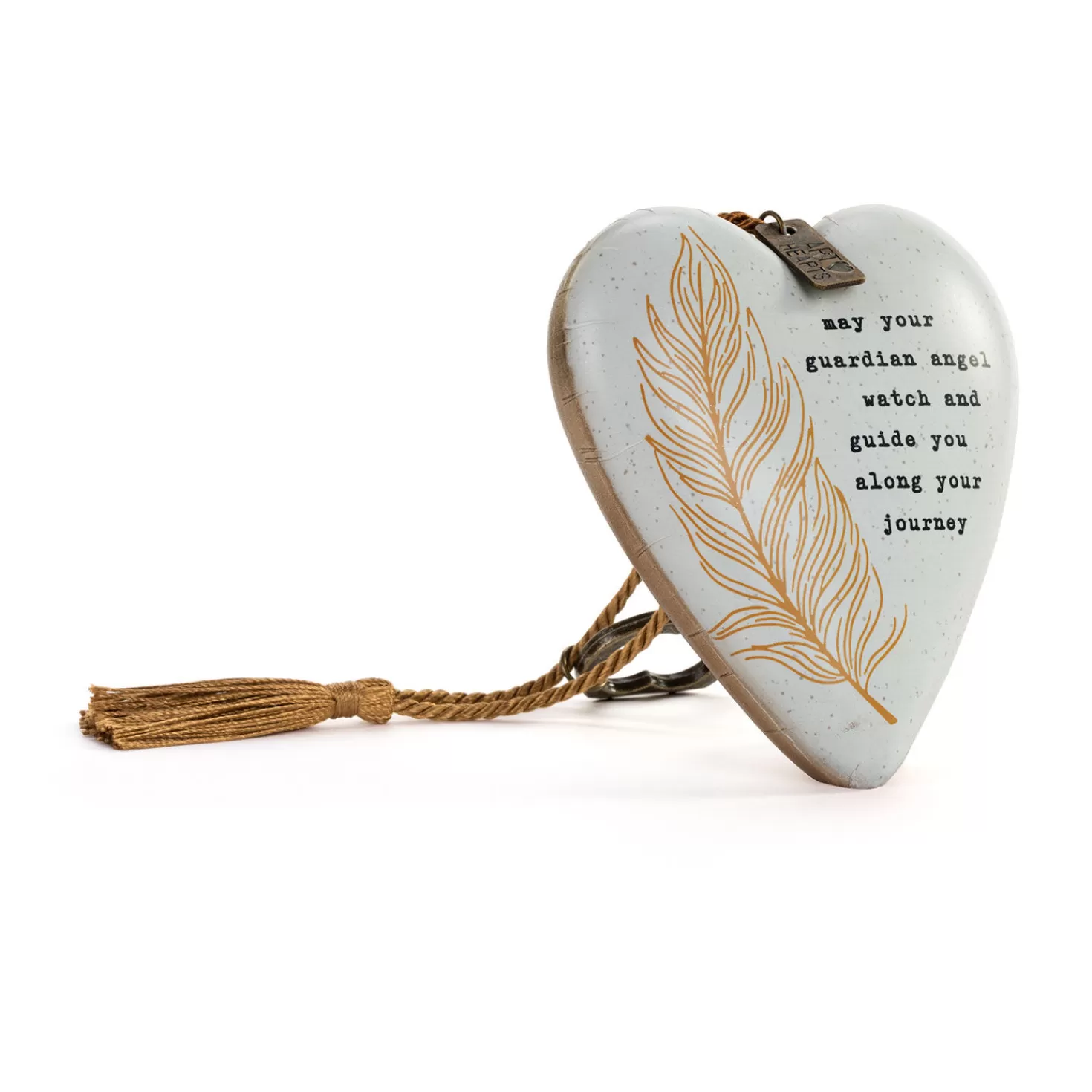New Demdaco Guardian Angel Art Heart With Key Stand Encouragement