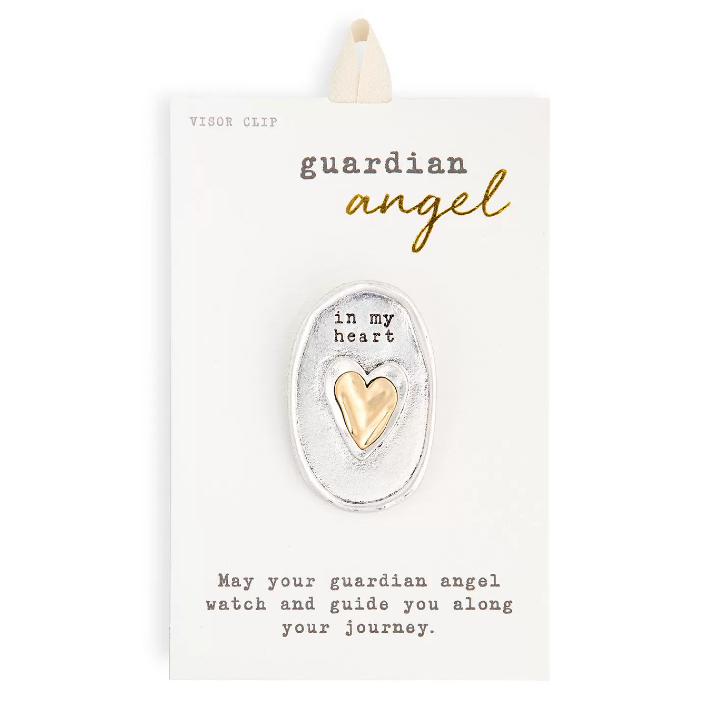 Clearance Demdaco Guardian Angel Heart Visor Clip Encouragement