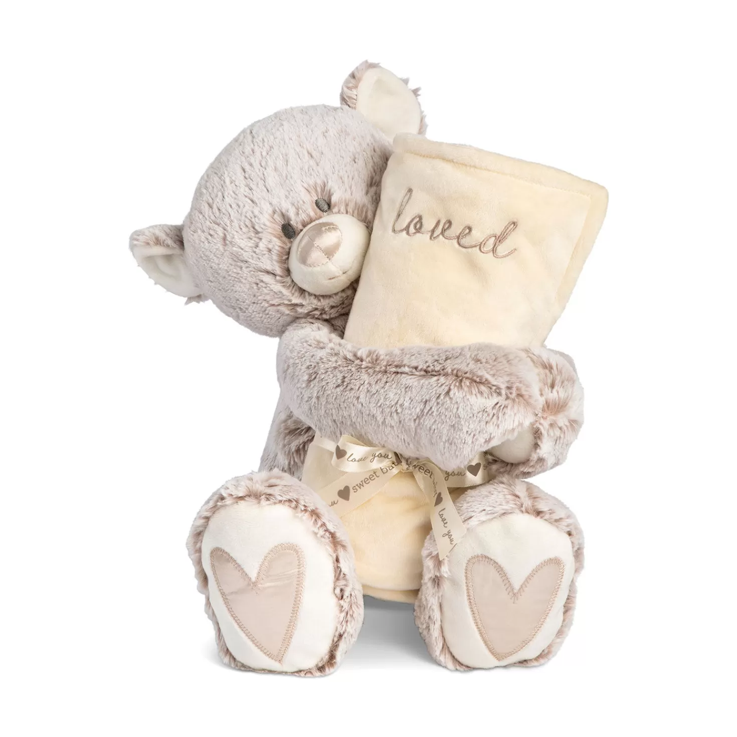 New Demdaco Loved Teddy Bear And Blanket, Set Of 2 Baby