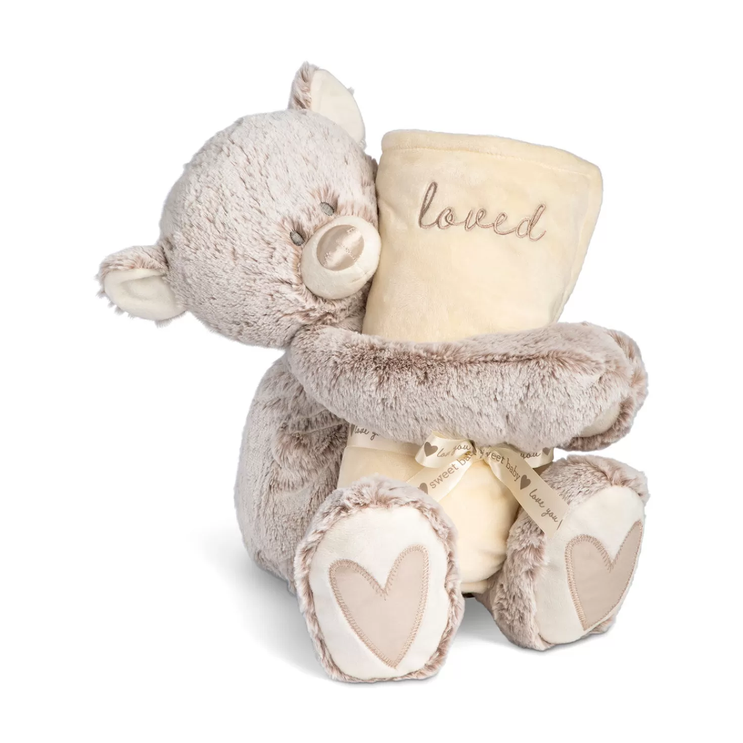 New Demdaco Loved Teddy Bear And Blanket, Set Of 2 Baby