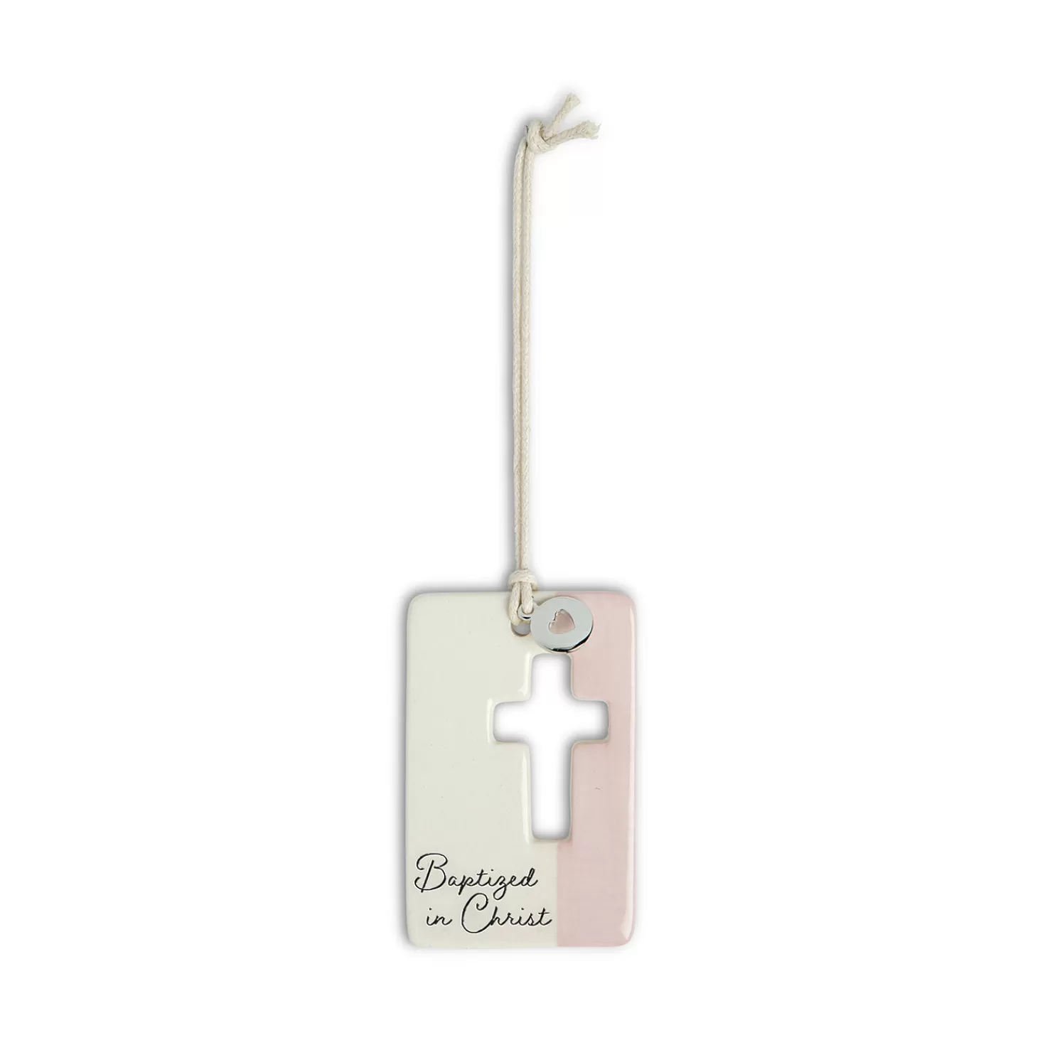 Shop Demdaco Pink Baptism Token Baptism And Christening