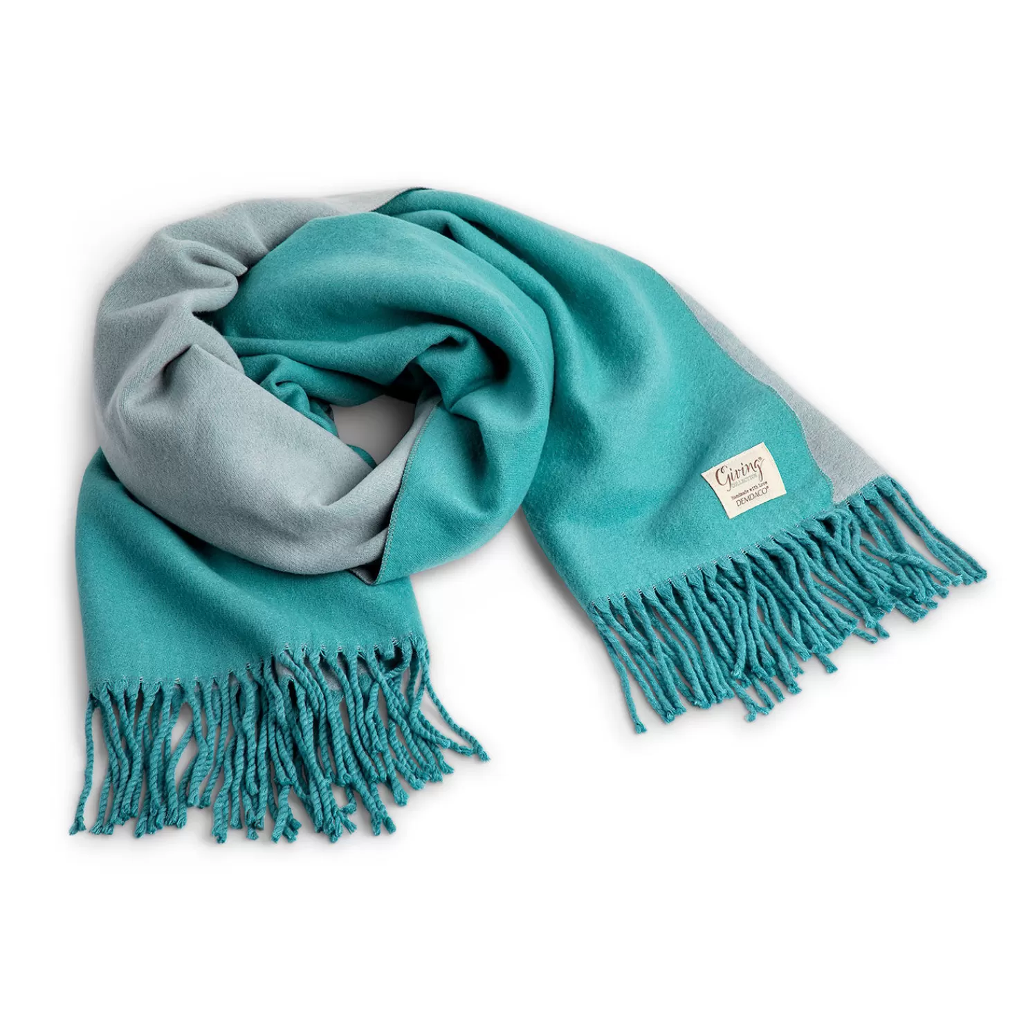 Hot Demdaco Teal Giving Scarf Encouragement