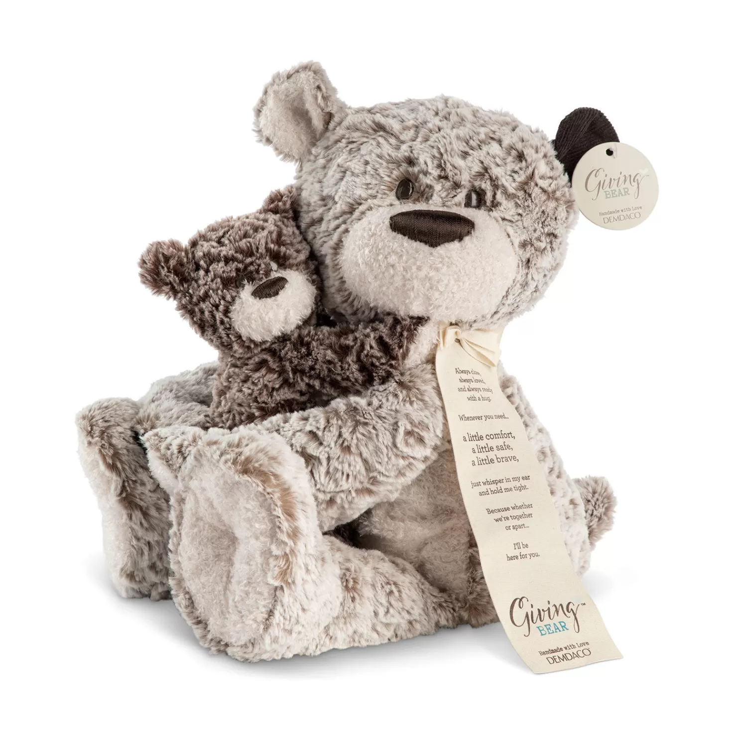 Clearance Demdaco You And Me Giving Bear Stuffed Animals, Set Of 2 Baby